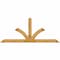 Ekena Millwork Richland Rough Sawn Timber Gable Bracket, Western Red Cedar, 108"W x 45"H x 2"D x 6"F, 10/12 Pitch GBW108X45X0206RIC00RWR - alternate 1